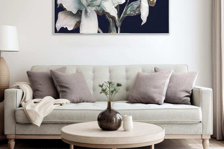 Enamel Art Decorative Painting,Handmade，Wall Art, Modern Style， Decorative painting Scandinavian floral enamel Dining room，Living room