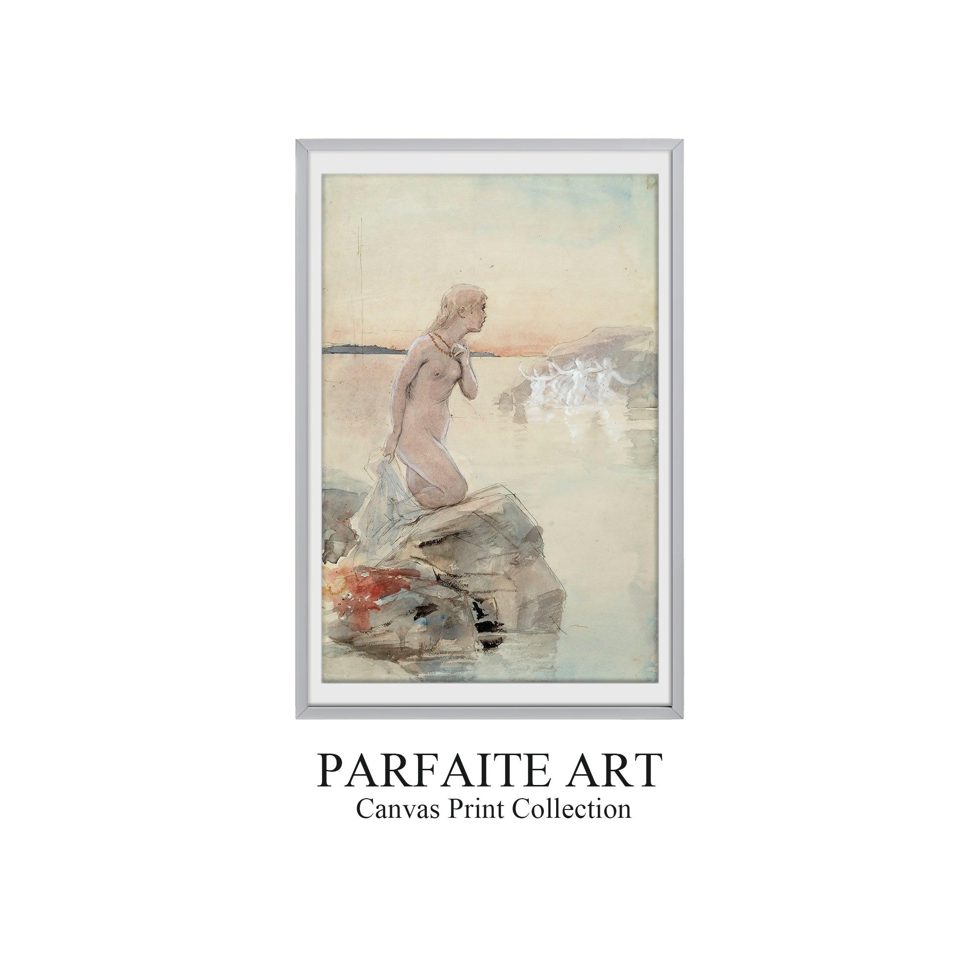 Symbolism,Watercolor,Wall Art,Framed Fine Art Paper SF 1 - ParfaiteArt