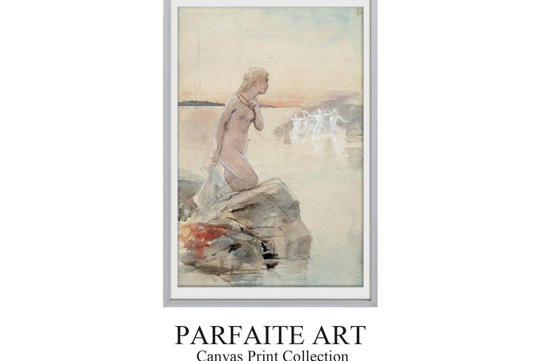 Symbolism,Watercolor,Wall Art,Framed Fine Art Paper SF 1 - ParfaiteArt