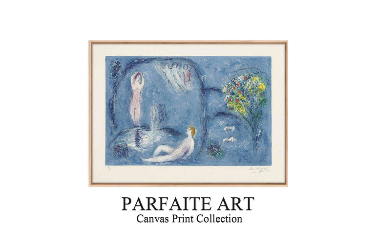 Primitivism,Watercolor,Wall Art,Fine Art Paper Print PF 7 - ParfaiteArt