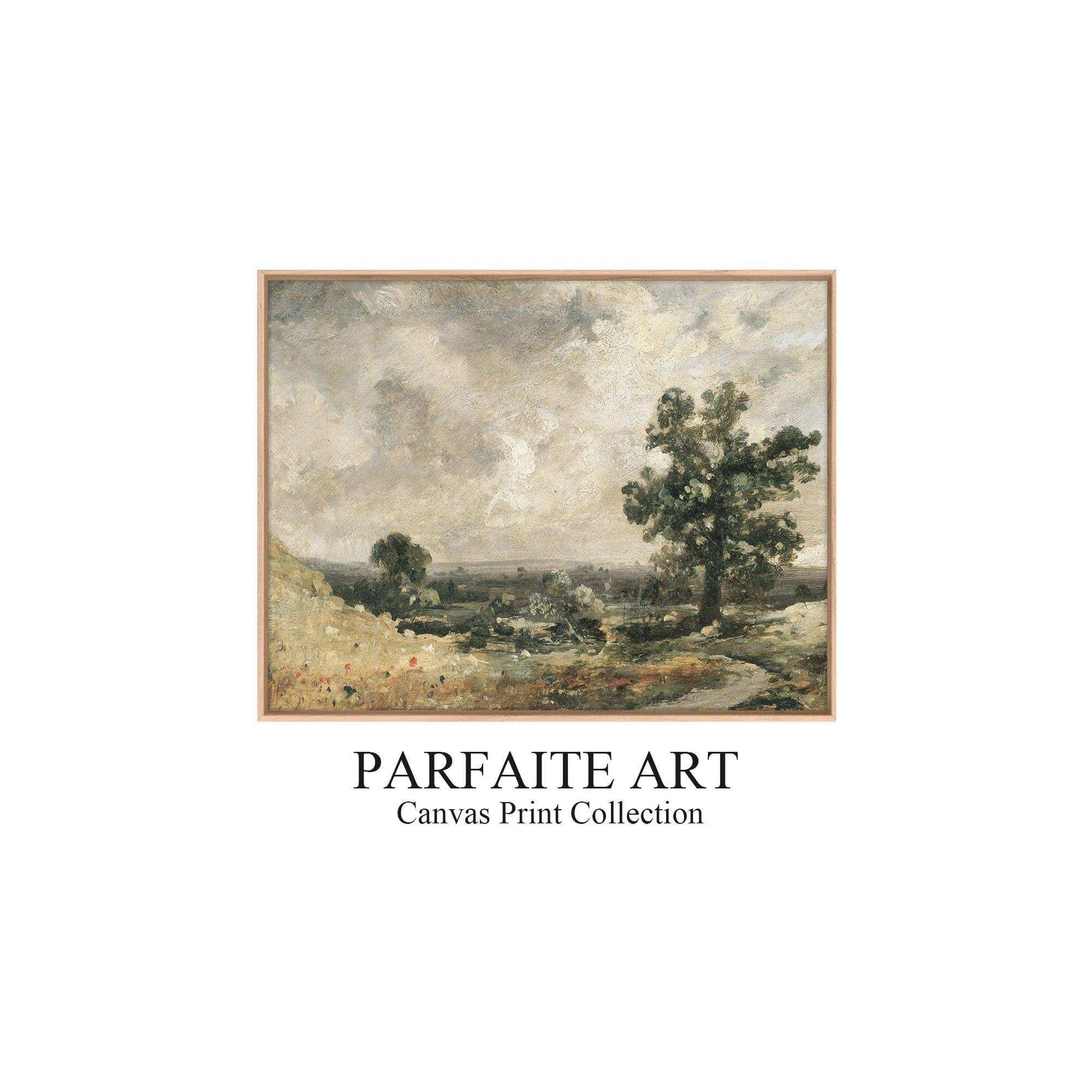 Vintage Giclée Landscape Art Prints ，Iconic Impressionist & Art Deco Inspired Wall Decor #65 Oak