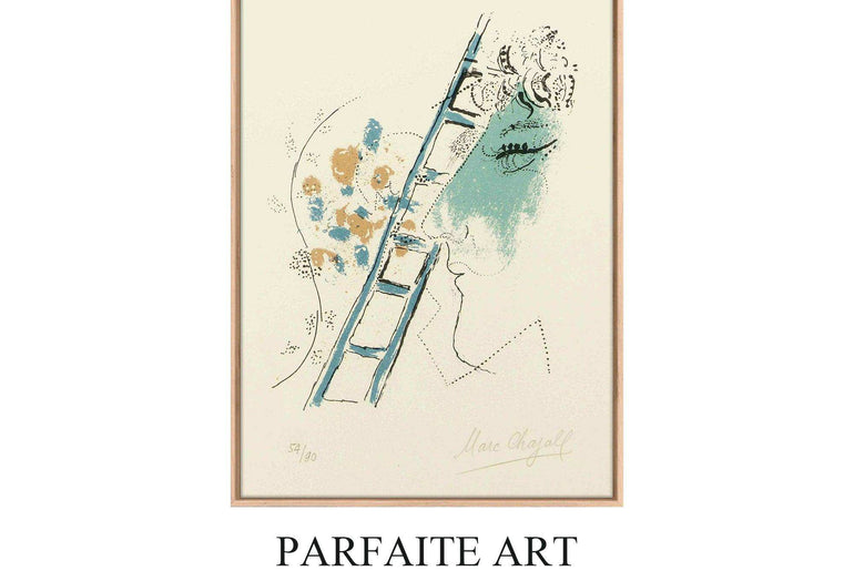 Primitivism,Watercolor,Wall Art,Fine Art Paper Print PF 5 - ParfaiteArt