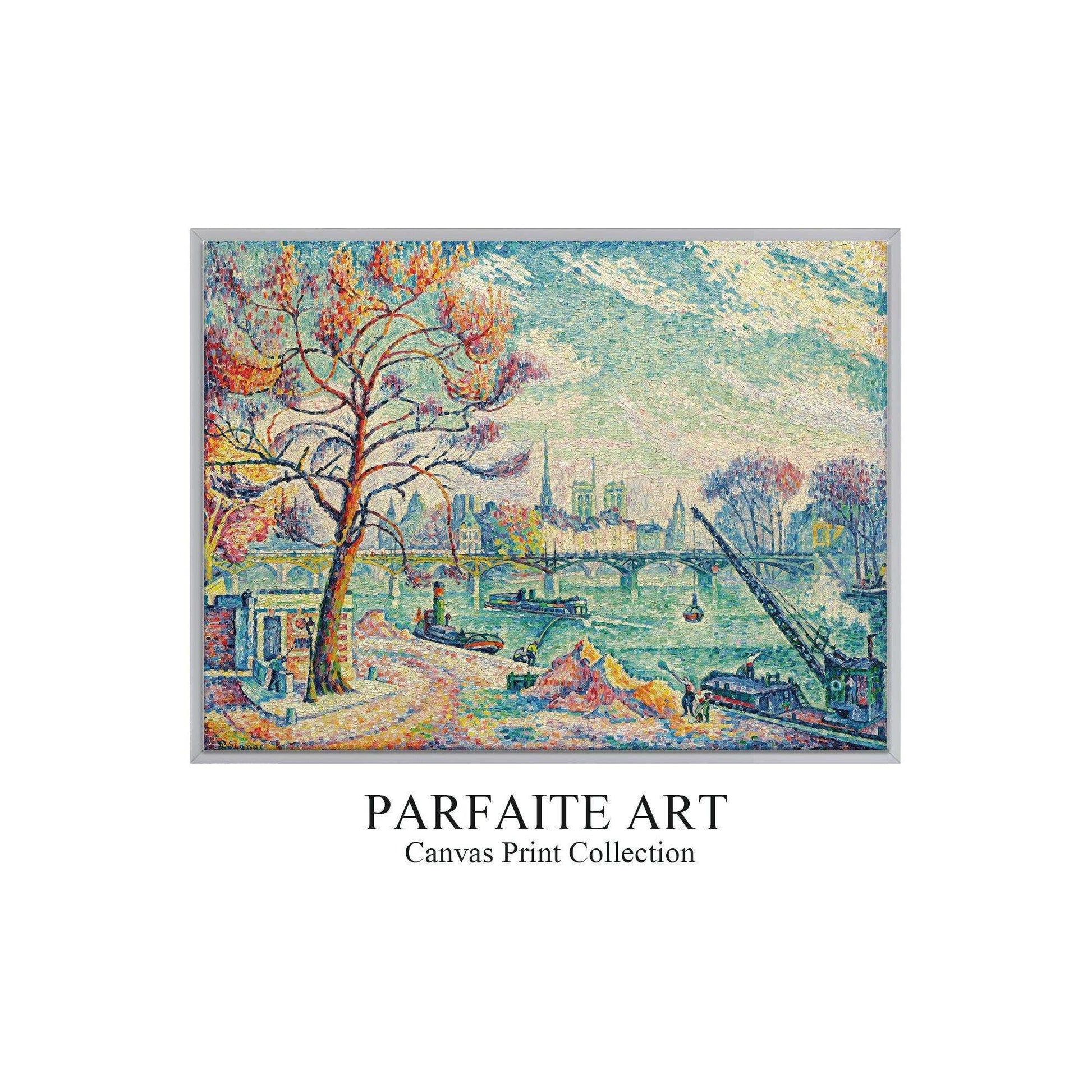 Pointillism Wall Art,Canvas Print PC 13 - ParfaiteArt