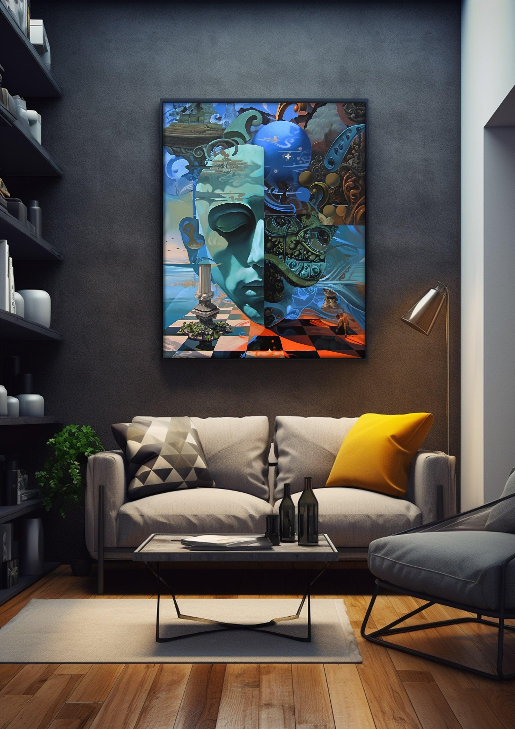 Surrealism,High-Quality Giclée Framed,Poster,Wall Art SPF 20 - ParfaiteArt