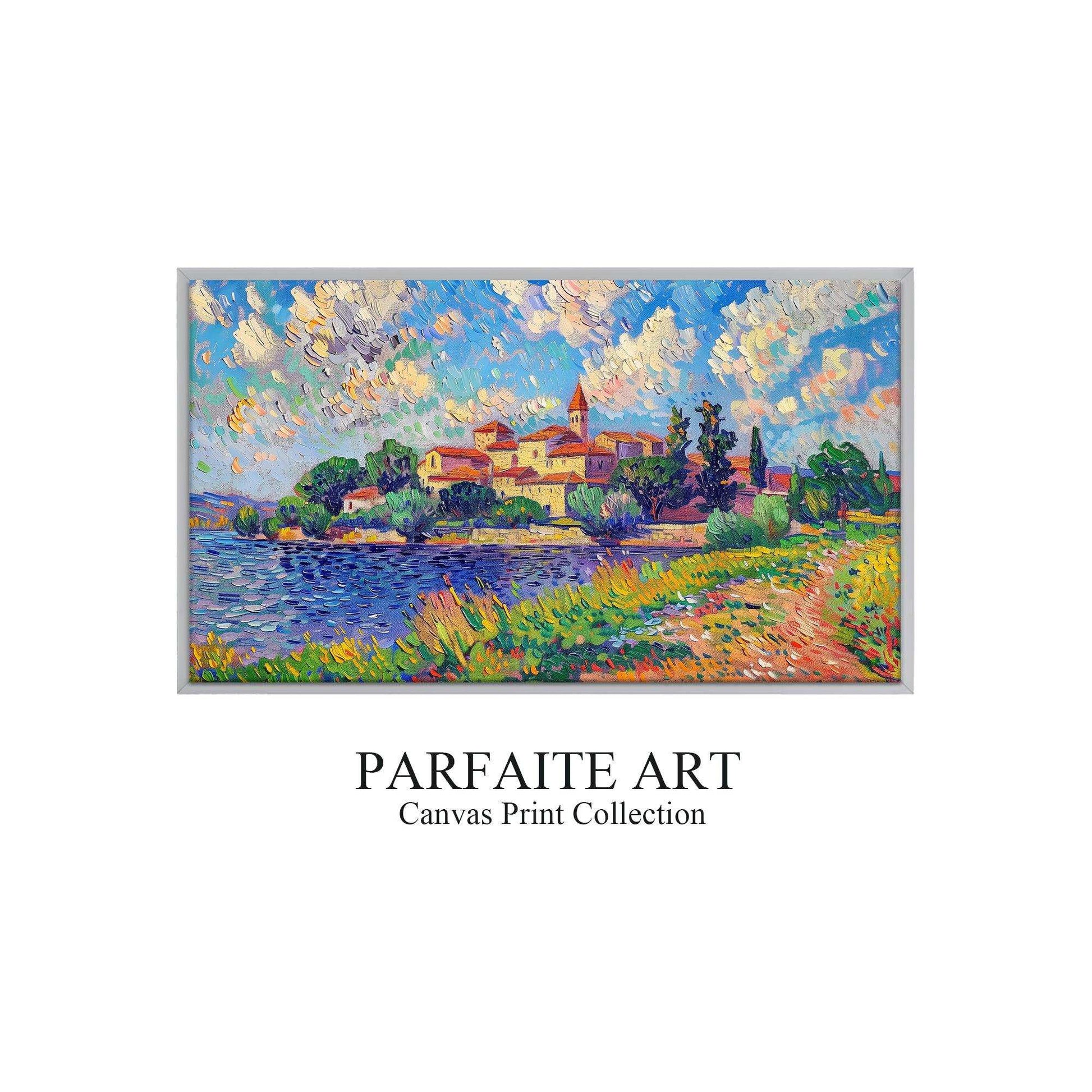 Pointillism Wall Art,Canvas Print PC 5 - ParfaiteArt