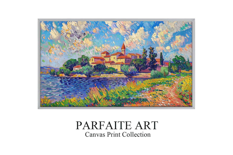 Pointillism Wall Art,Canvas Print PC 5 - ParfaiteArt