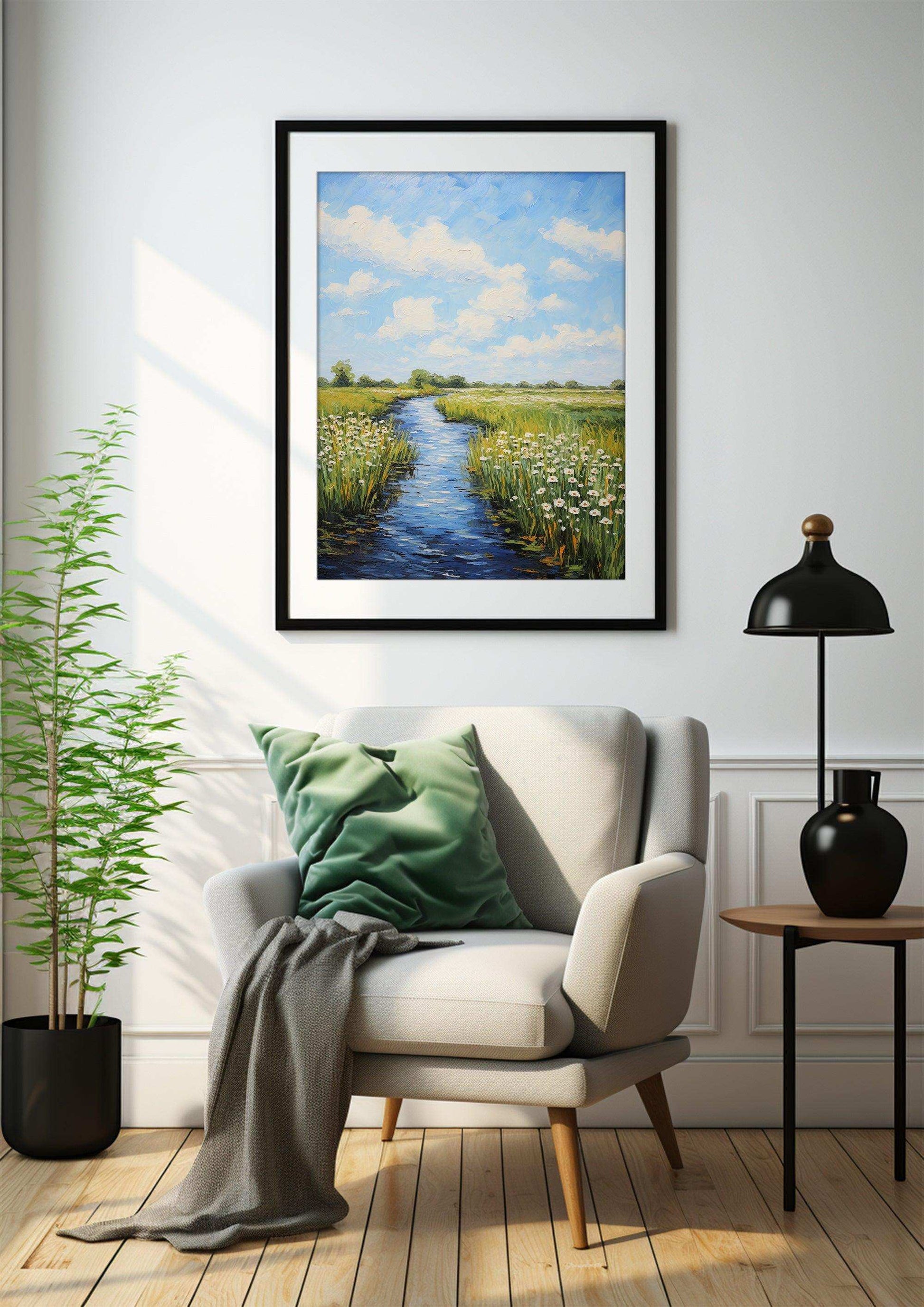 Landscape，Gallery wall art prints ，Vintage prints wall art，Moody Wall Decor，3d printed wall art， Living Room Decor，large art prints for walls #14