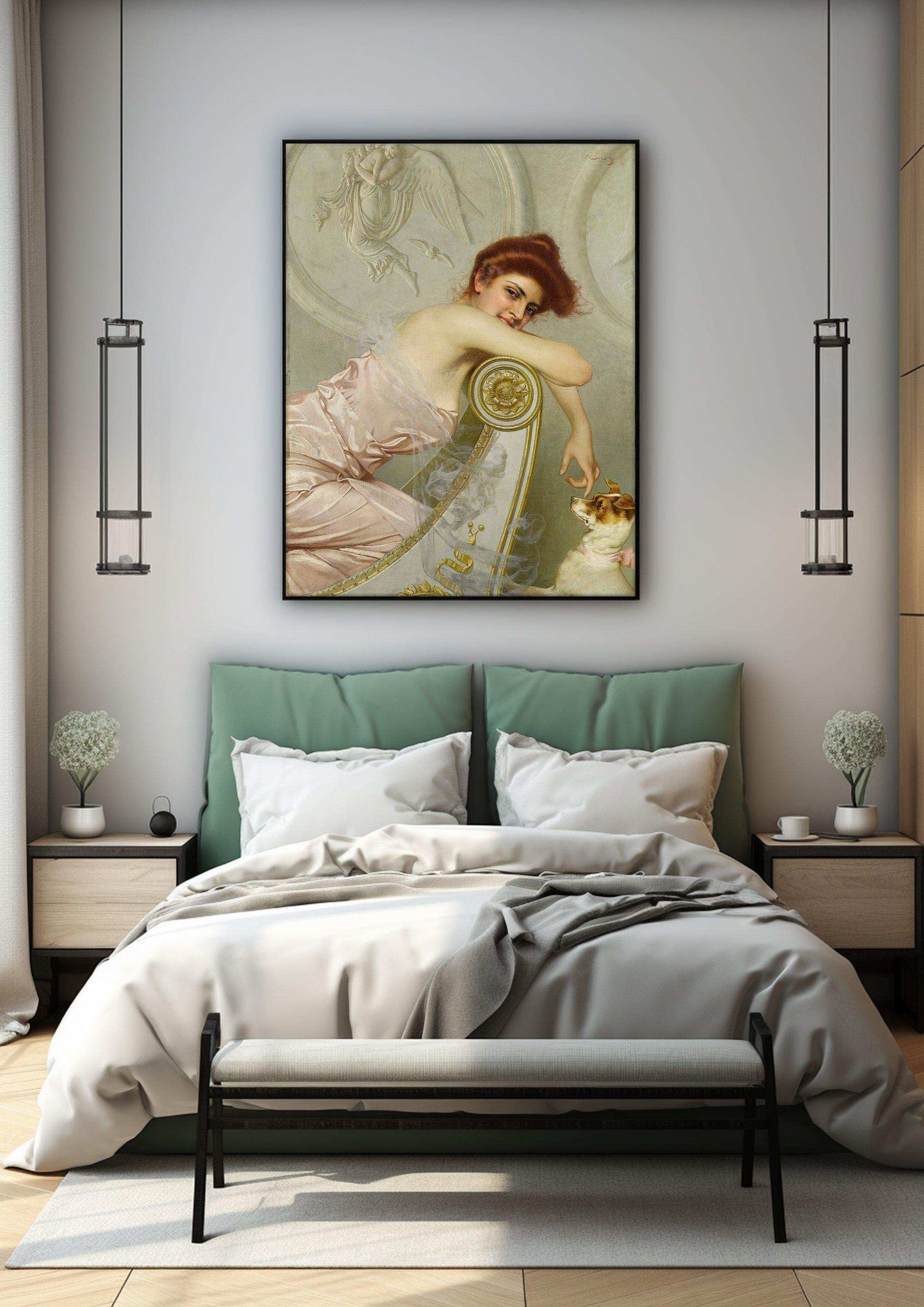 Romanticism,Wall Art,Canvas Print,Framed RC 14 - ParfaiteArt