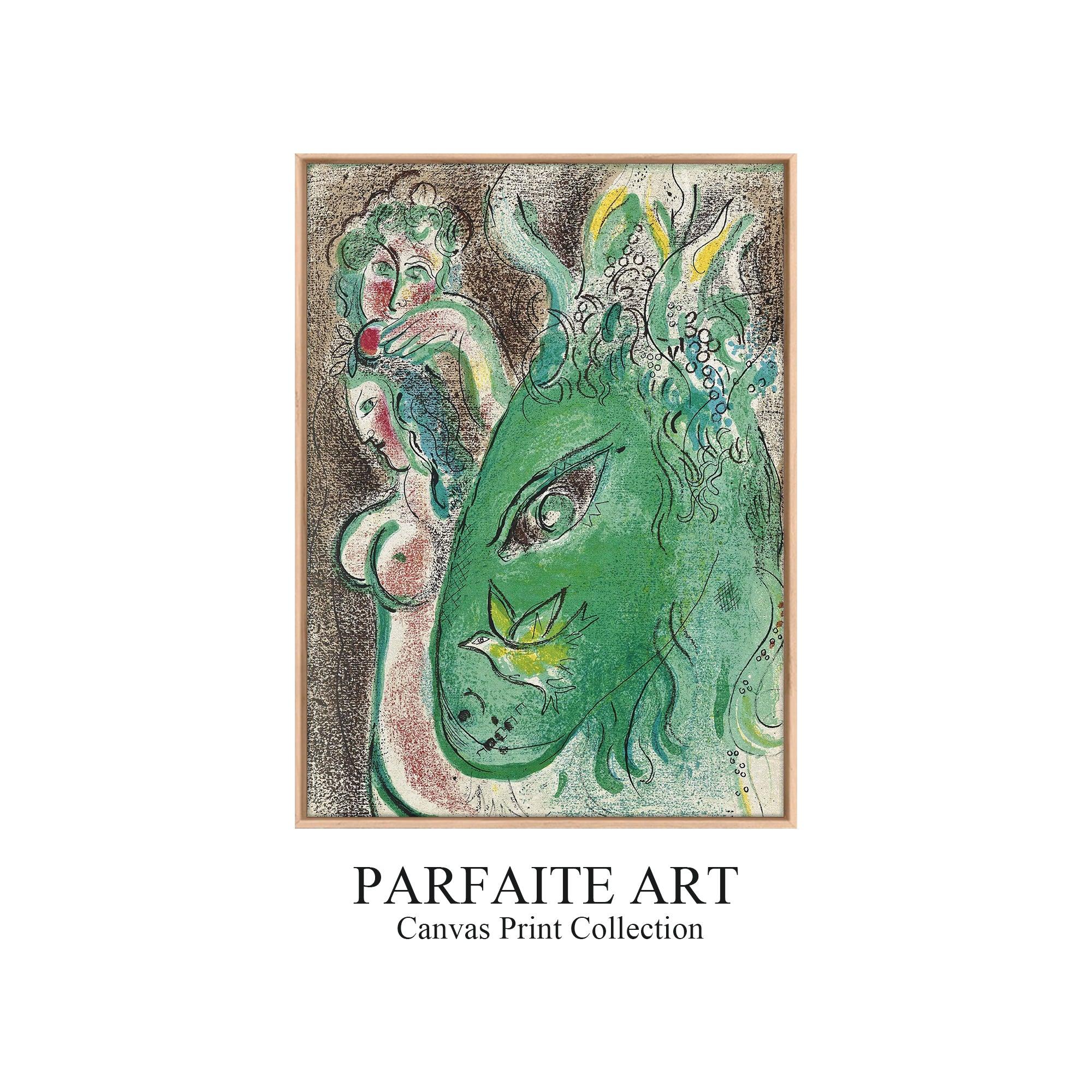 Primitivism,Watercolor,Wall Art,Fine Art Paper Print PF 6 - ParfaiteArt