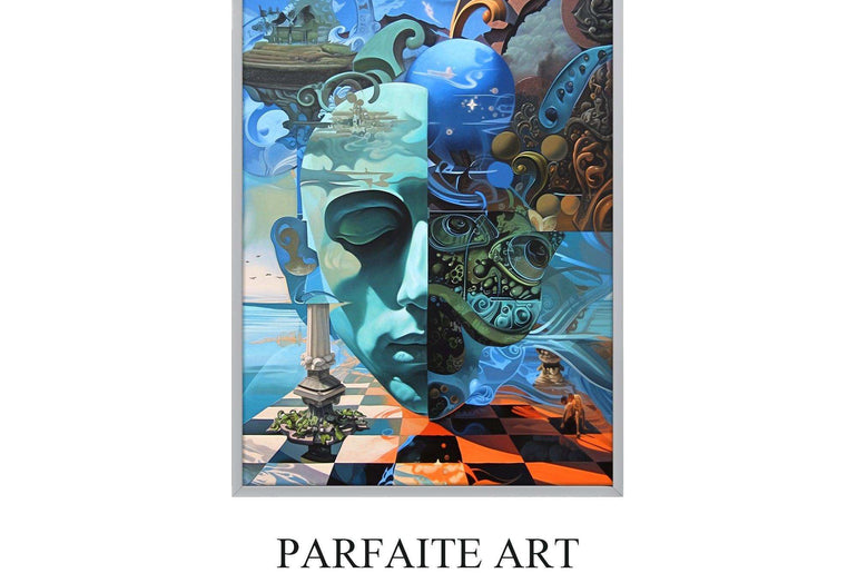 Surrealism,High-Quality Giclée Framed,Poster,Wall Art SPF 20 - ParfaiteArt