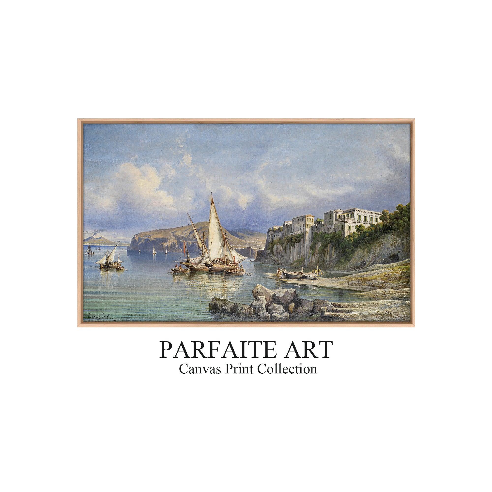 Giclée Prints Framed Landscape Canvas ,Art Gallery Wall,Moody Wall Decor #47