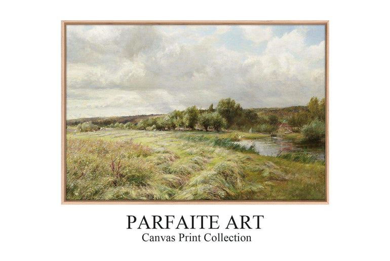 Vintage-Inspired Framed Giclée Landscape Prints #48 Oak