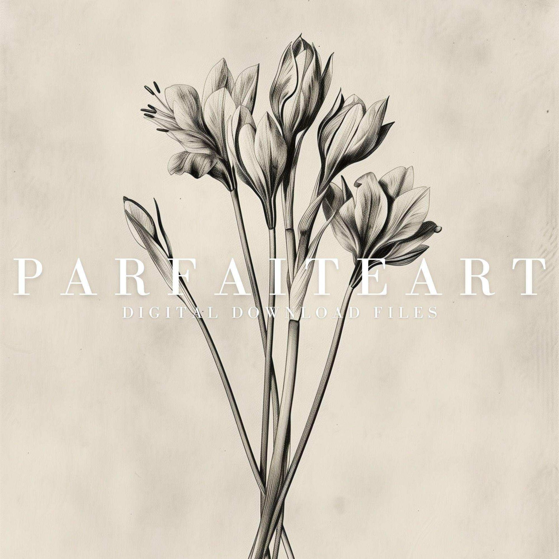 Sketch Botanical,Wall Art,Home Decor,Digital Download Files P7