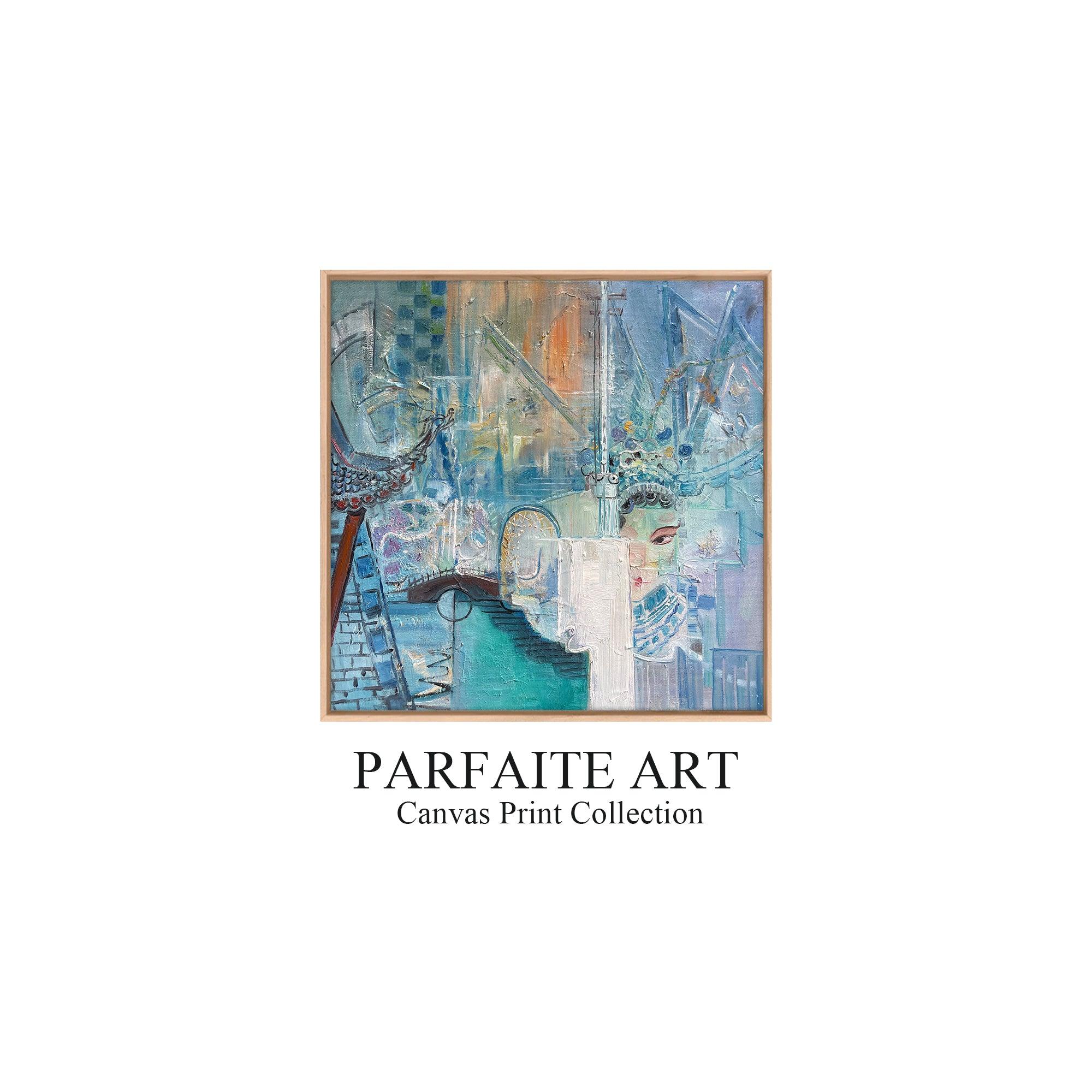 Original Painting,Handmade,Canvas Print,Abstract Art,Portrait Opera Elements,Art Decor For Living Room O14 - ParfaiteArt