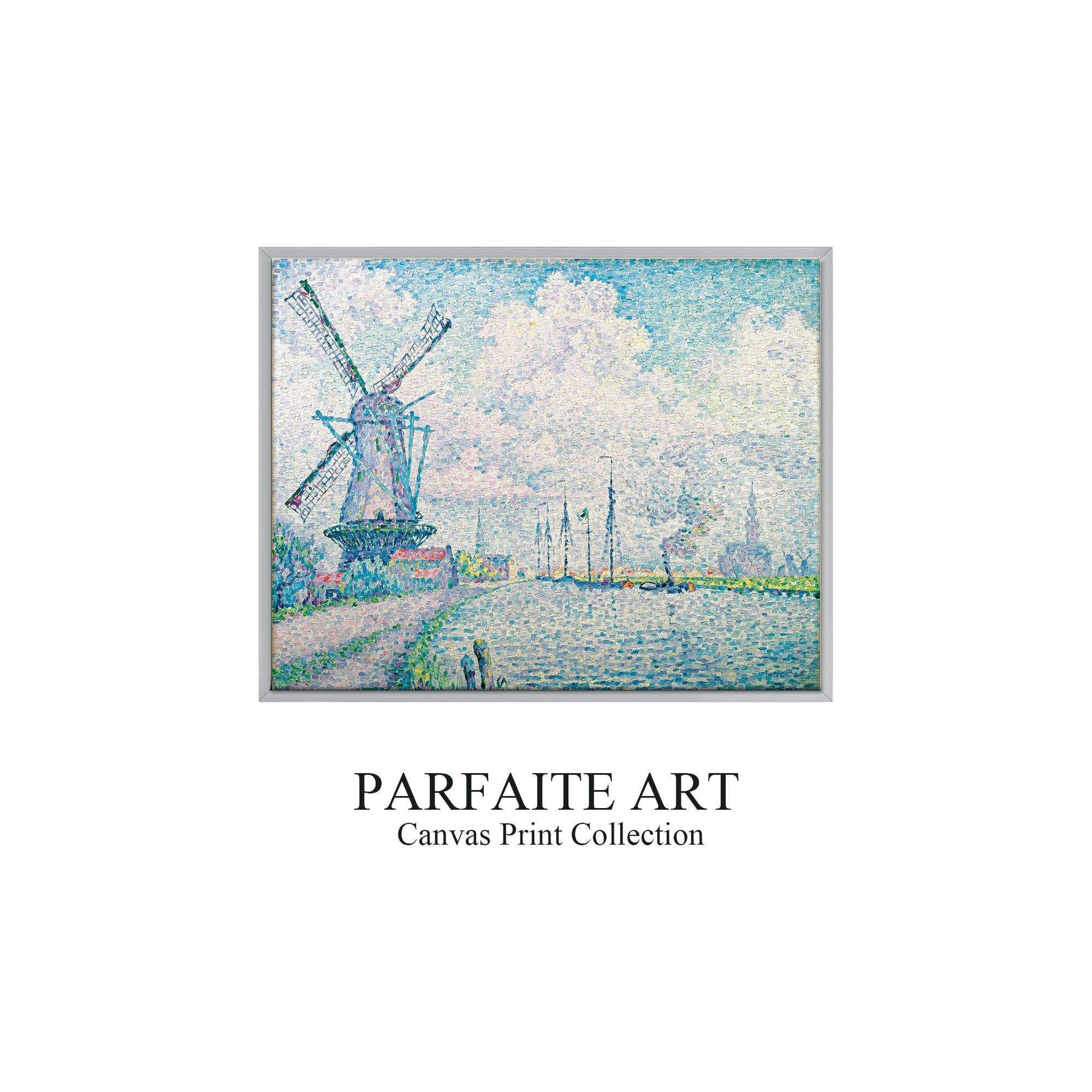 Pointillism Wall Art,Canvas Print PC 8 - ParfaiteArt