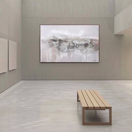 Ethereal Grey Abstract Landscape