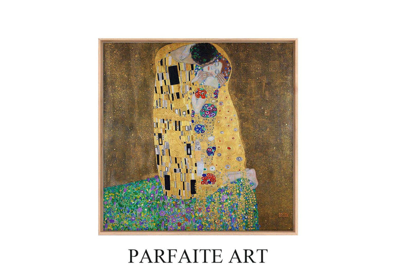 Art Nouveau, The Kiss, Klimt, Giclée Printing Techniques #98 Oak