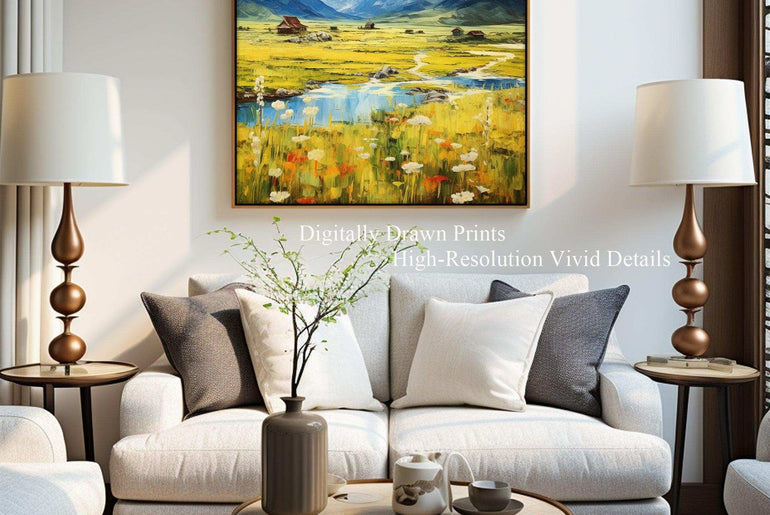 Landscape,Decorative painting,PRINTABLE Art,Digital Download