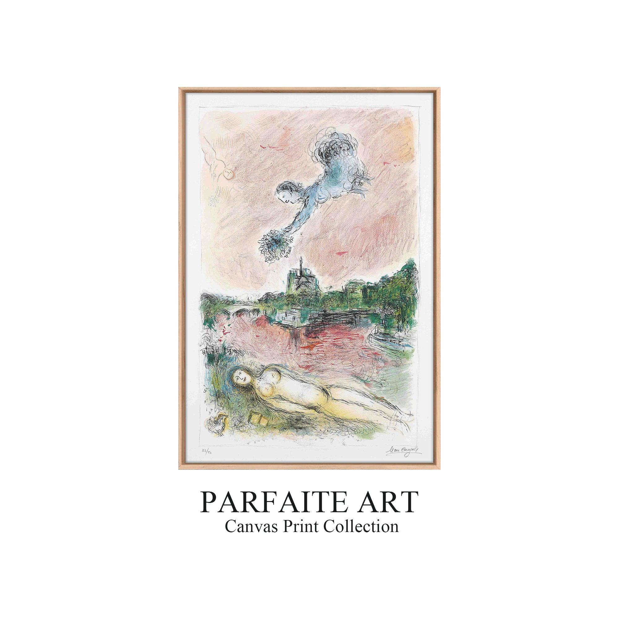 Primitivism,Watercolor,Wall Art,Fine Art Paper Print PF 8 - ParfaiteArt