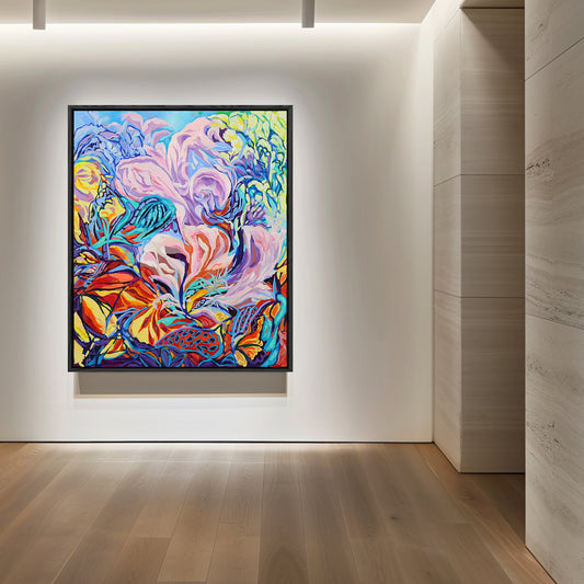 Floral Fantasy in Kaleidoscopic Colors