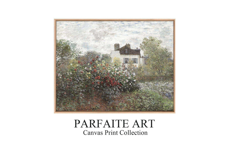 Monet's Artwork: Exquisite Impressionist Landscape Giclée Prints - Art Deco-Infused Vintage Canvas Print #76 Oak