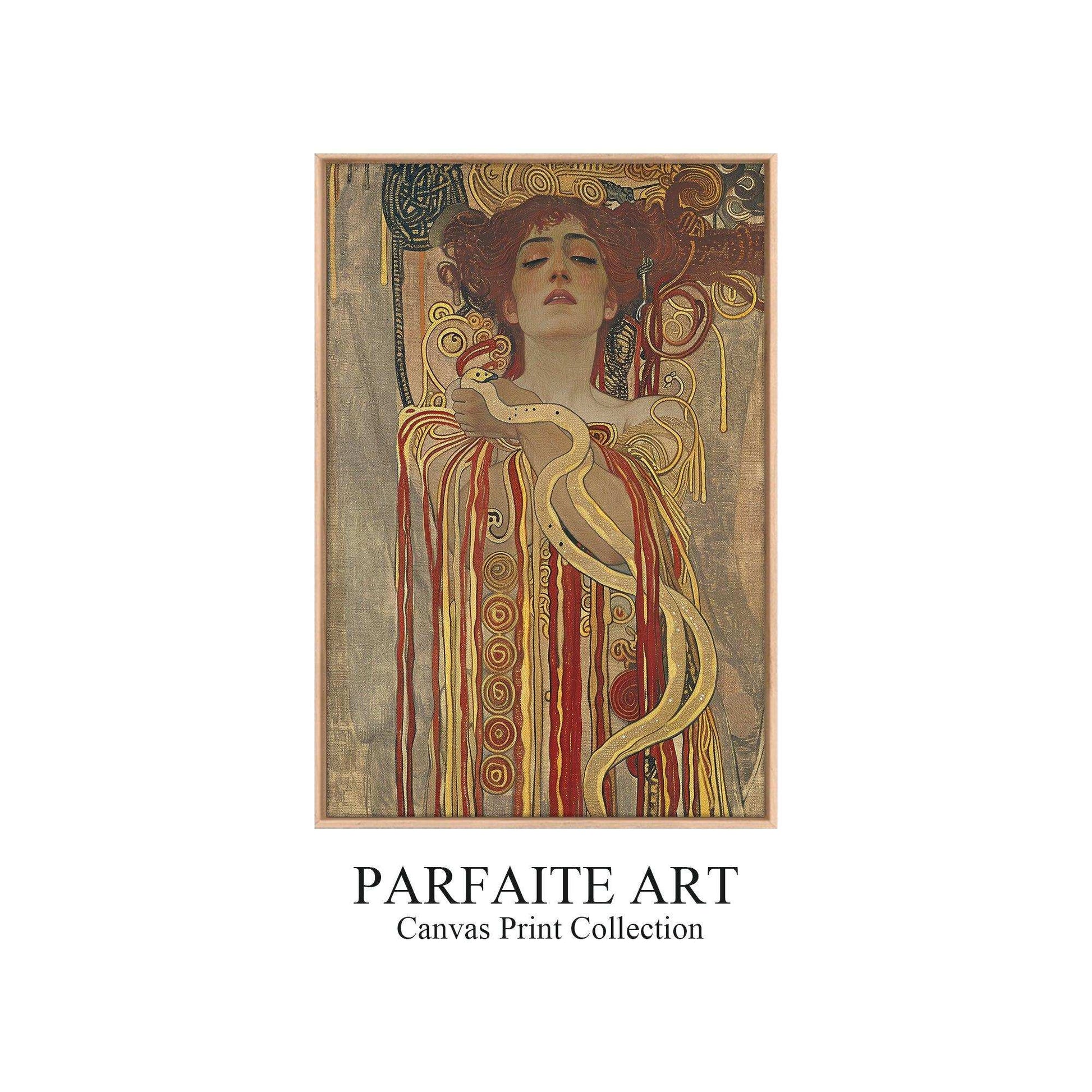 Inspired Giclée Vintage Wall Art,Art Nouveau Portraits,Canvas Prints #89 Oak