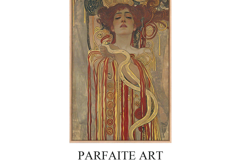 Inspired Giclée Vintage Wall Art,Art Nouveau Portraits,Canvas Prints #89 Oak