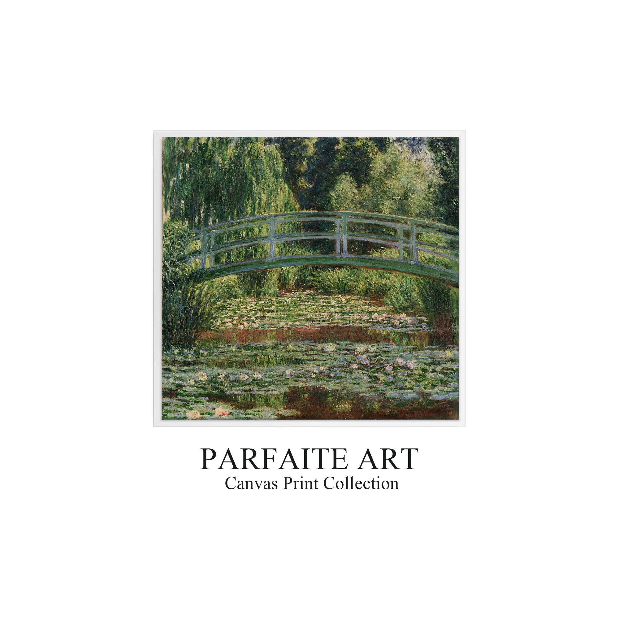 The Japanese Footbridge and the Water Lily Pool, Giverny (1899) - Clau