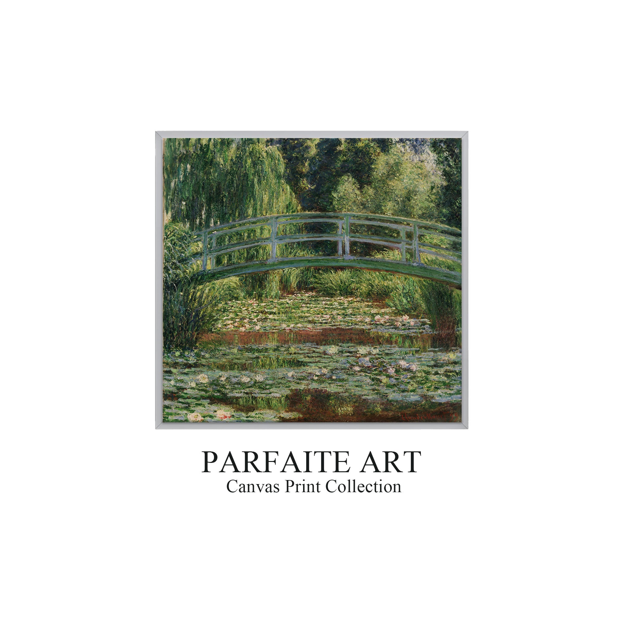 The Japanese Footbridge and the Water Lily Pool, Giverny (1899) - Clau