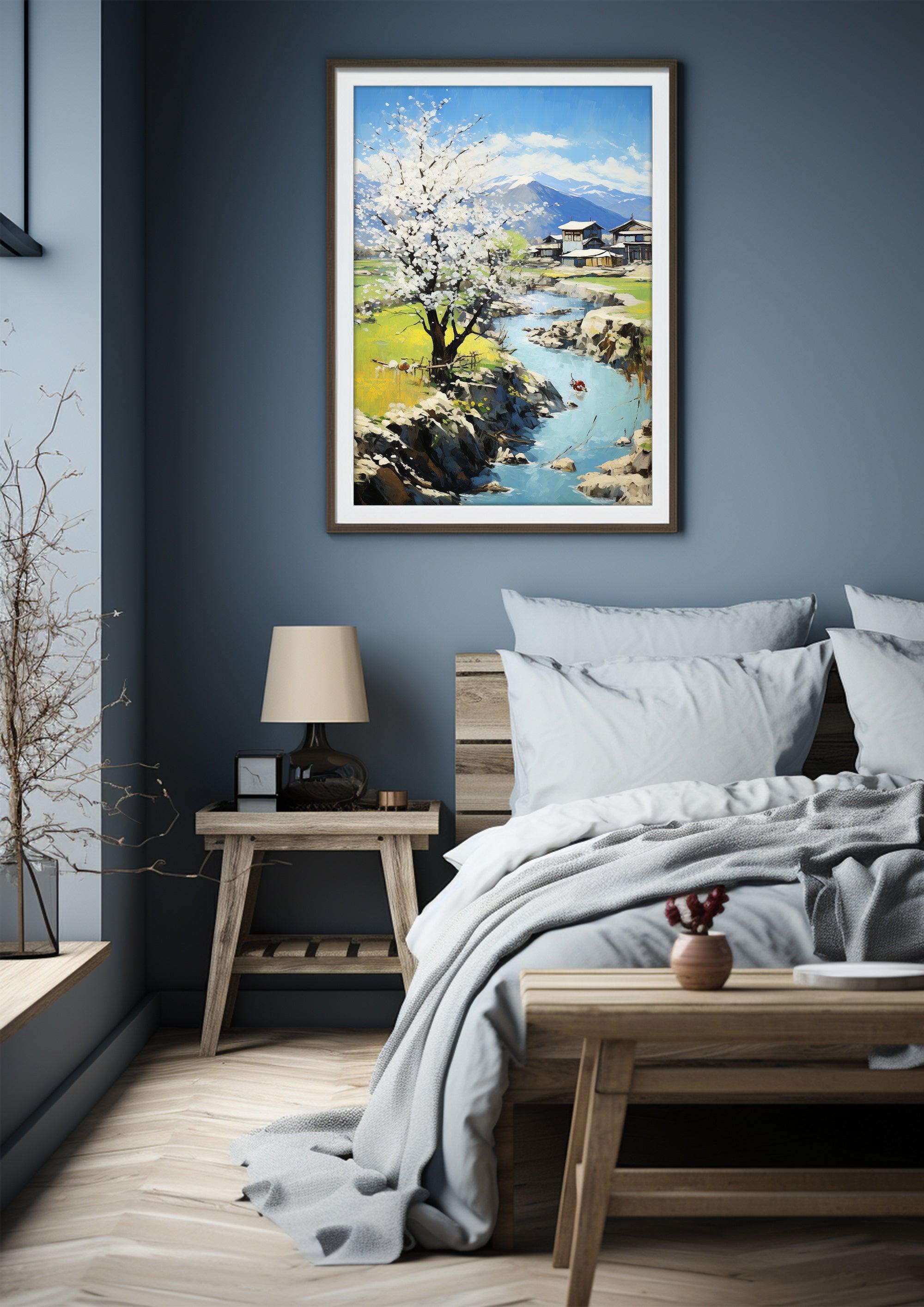 Landscape,Framed Fine Art Paper Prints,Living Room Decor,High-Quality professional Giclee technique #12