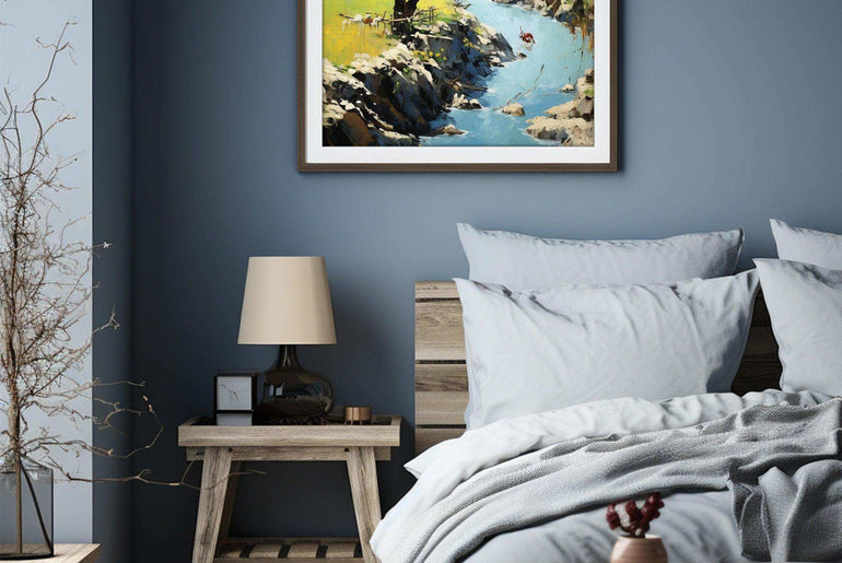 Landscape,Framed Fine Art Paper Prints,Living Room Decor,High-Quality professional Giclee technique #12