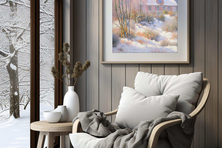 Enigmatic Landscape: Mounet-Inspired Impressionism - Printable Vintage Art Download