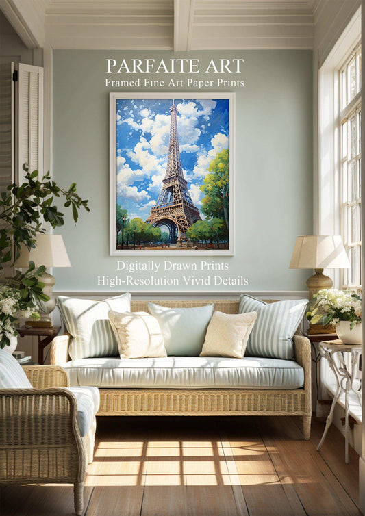 Eiffel Tower,Framed Fine Art Paper Prints，Wall art Prints for Your Home and Office Décor Needs，Vintage Wall Art Print ，Moody Wall Decor，Nature Prints Wall Art， Home Art Decor，High-Quality professional Giclee technique #13