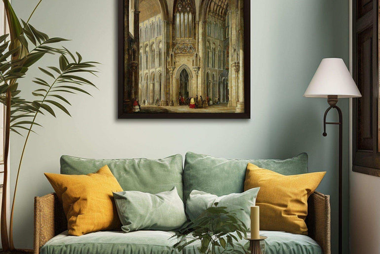 Architectural, Landscape Decorative Painting,Vintage Canvas Painting Prints,World Famous Paintings Series，Moody Wall Decor，High-Quality Waterproof Decorative Canvas Art,Hotel Aisle Living Room Home Decor Art,Giclée Printing Technique