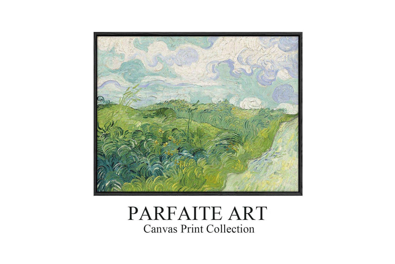 Van Gogh's Artwork: Giclée Prints Landscape - Impressionism oil painting and Art Deco Canvases #68 Black