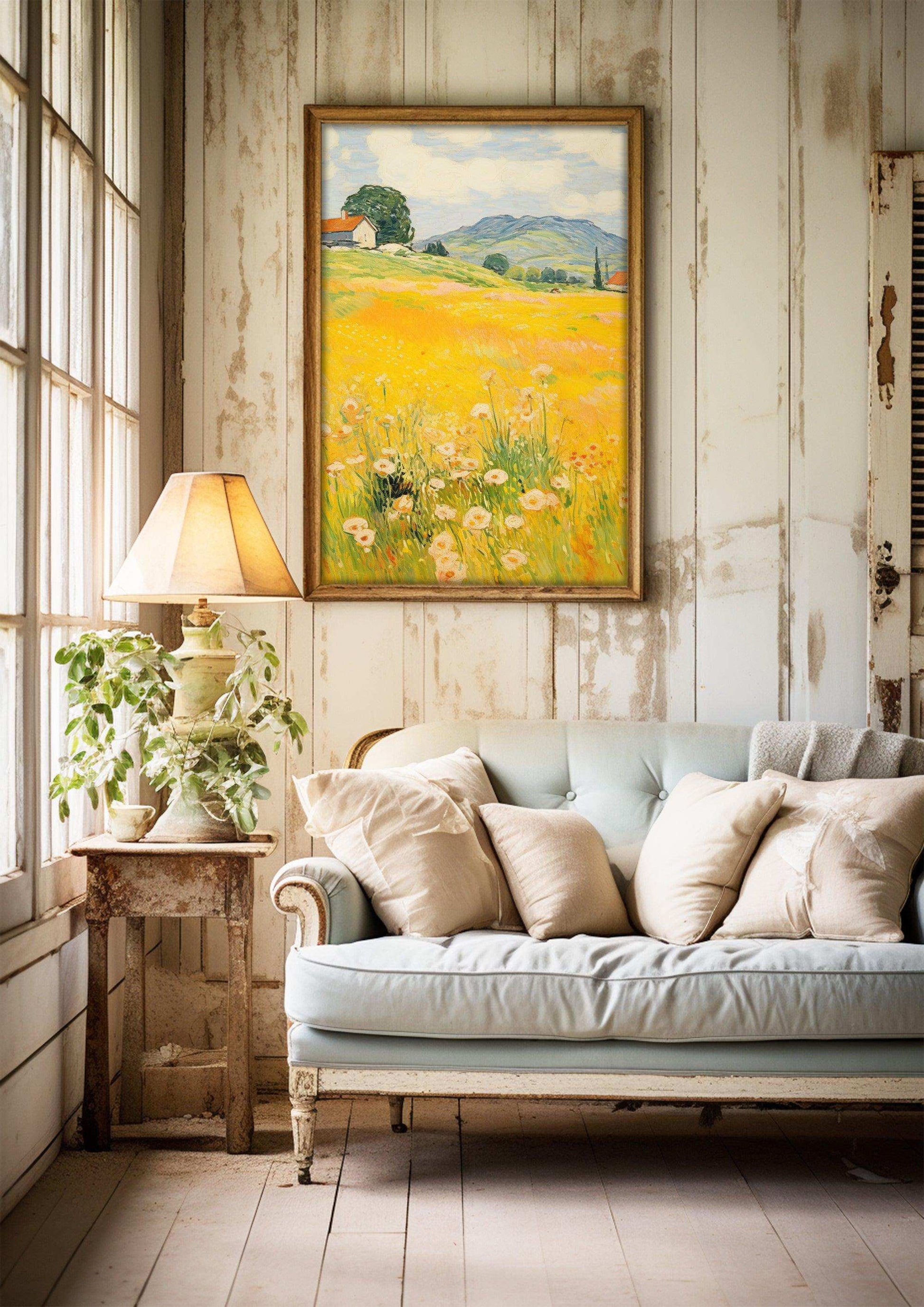 a living room filled with furniture and a window 