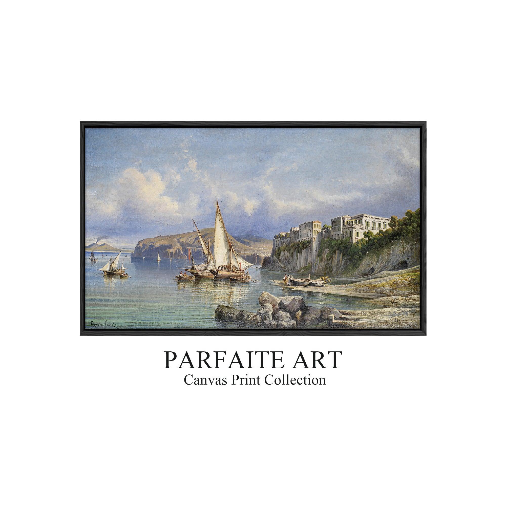 Giclée Prints Framed Landscape Canvas ,Art Gallery Wall,Moody Wall Decor #47