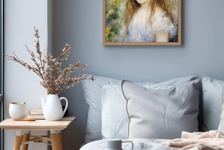 Impressionist Girl - Colorful Canvas Art for a Captivating Home Ambiance，Printable Art，Canvas Framed