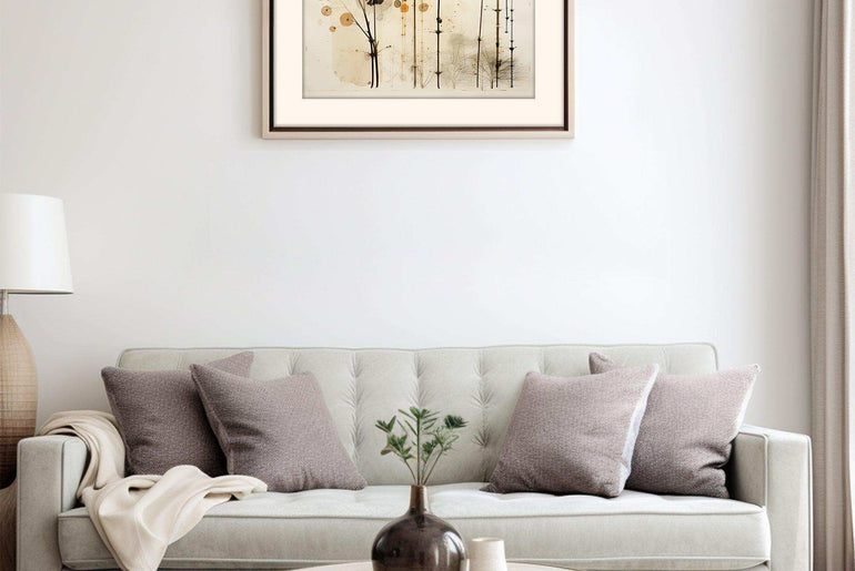 Serene Flora Symphony - Vintage Botanical Illustration - Hand-drawn Watercolor Masterpiece - Moody Ambience Home Print - Instant Digital Access