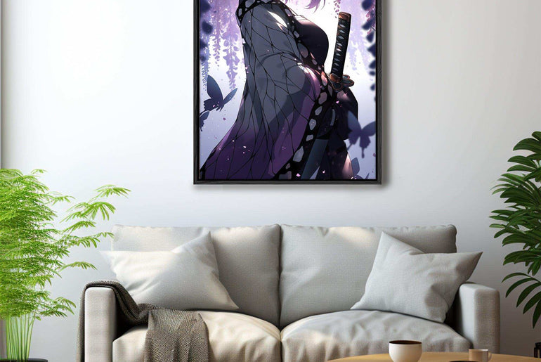 Anime Epic - Demon Slayer Character Concept - Dynamic Wall Art and Digital Wallpaper - Industrial Art Deco Gaming Room Decor