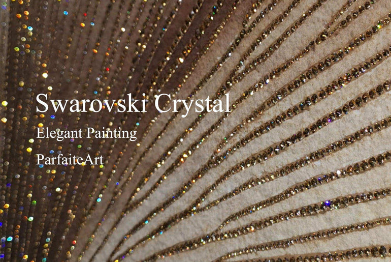 3D Diamond painting，Handmade painting，Wall Art, Art Nouveau Fashion，Art deco for walls ，Swarovski Crystal， Crystal glass，3d flower painting，Modern art deco living room