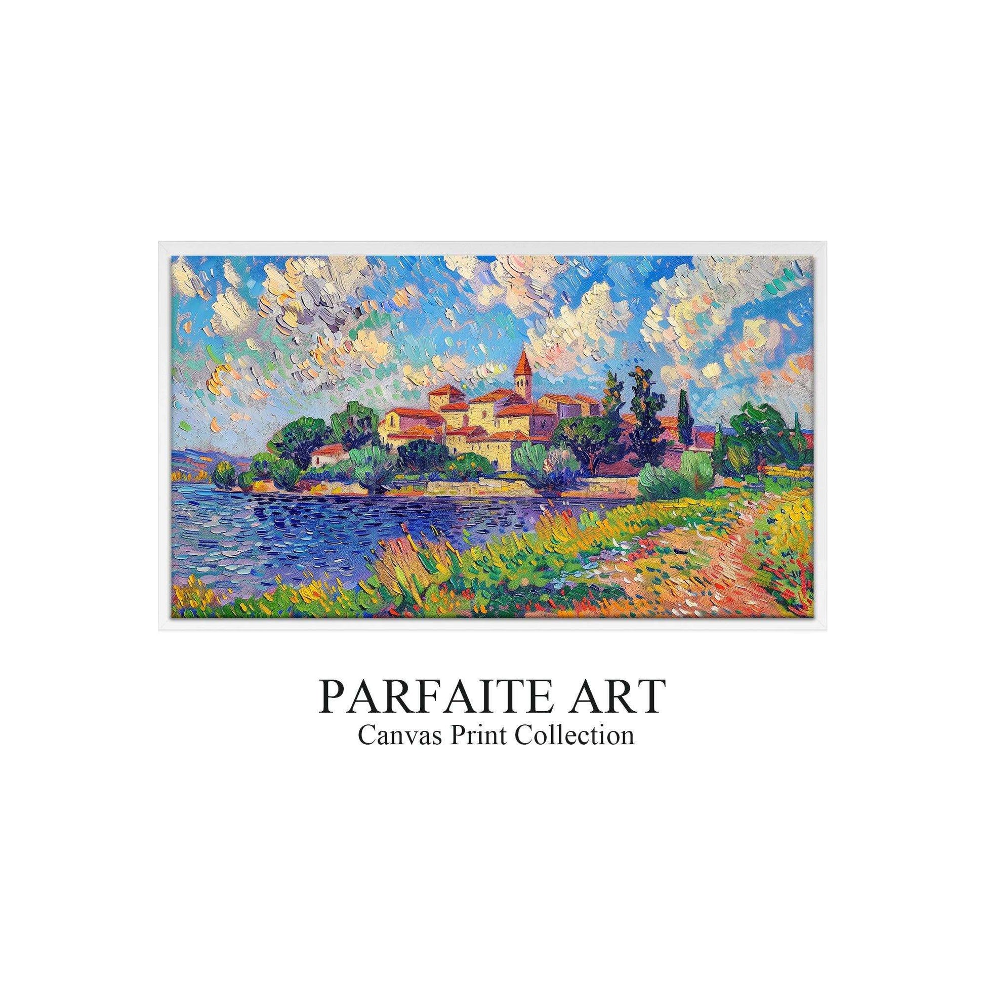 Pointillism Wall Art,Canvas Print PC 5 - ParfaiteArt