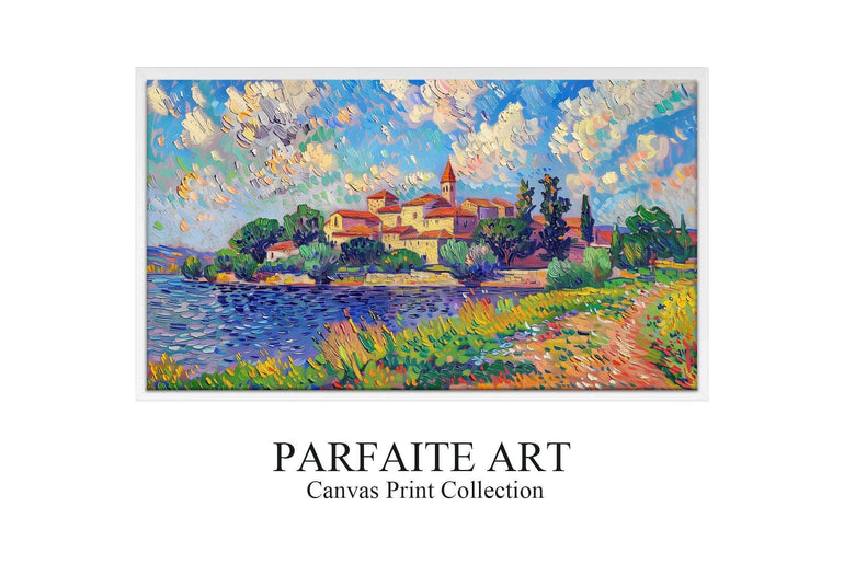 Pointillism Wall Art,Canvas Print PC 5 - ParfaiteArt