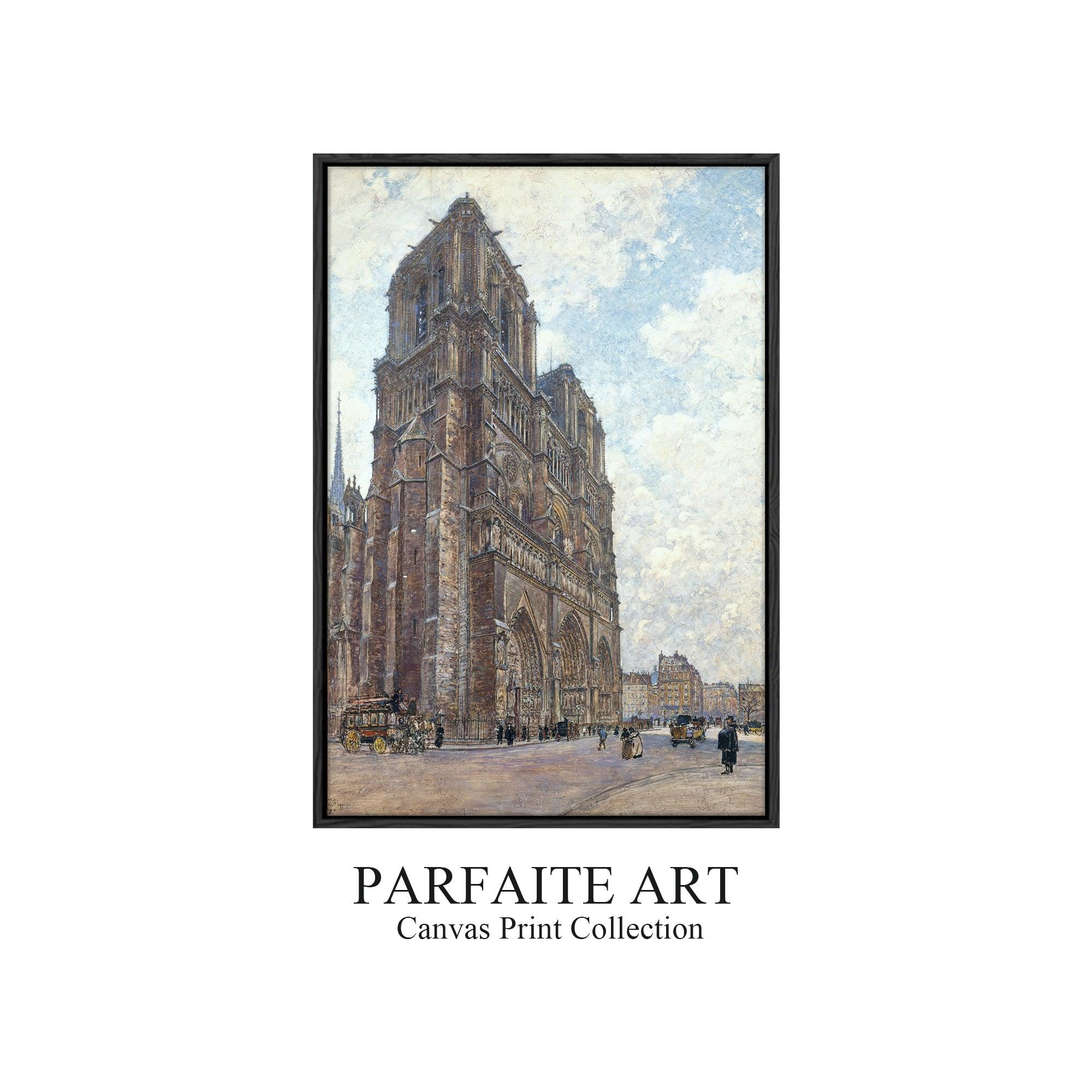 Giclée printed World Famous Paintings, Realistic Artworks and Architectural Landscapes on Printable Canvas #71 Black