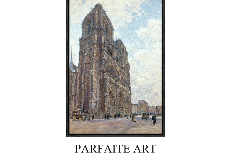 Giclée printed World Famous Paintings, Realistic Artworks and Architectural Landscapes on Printable Canvas #71 Black