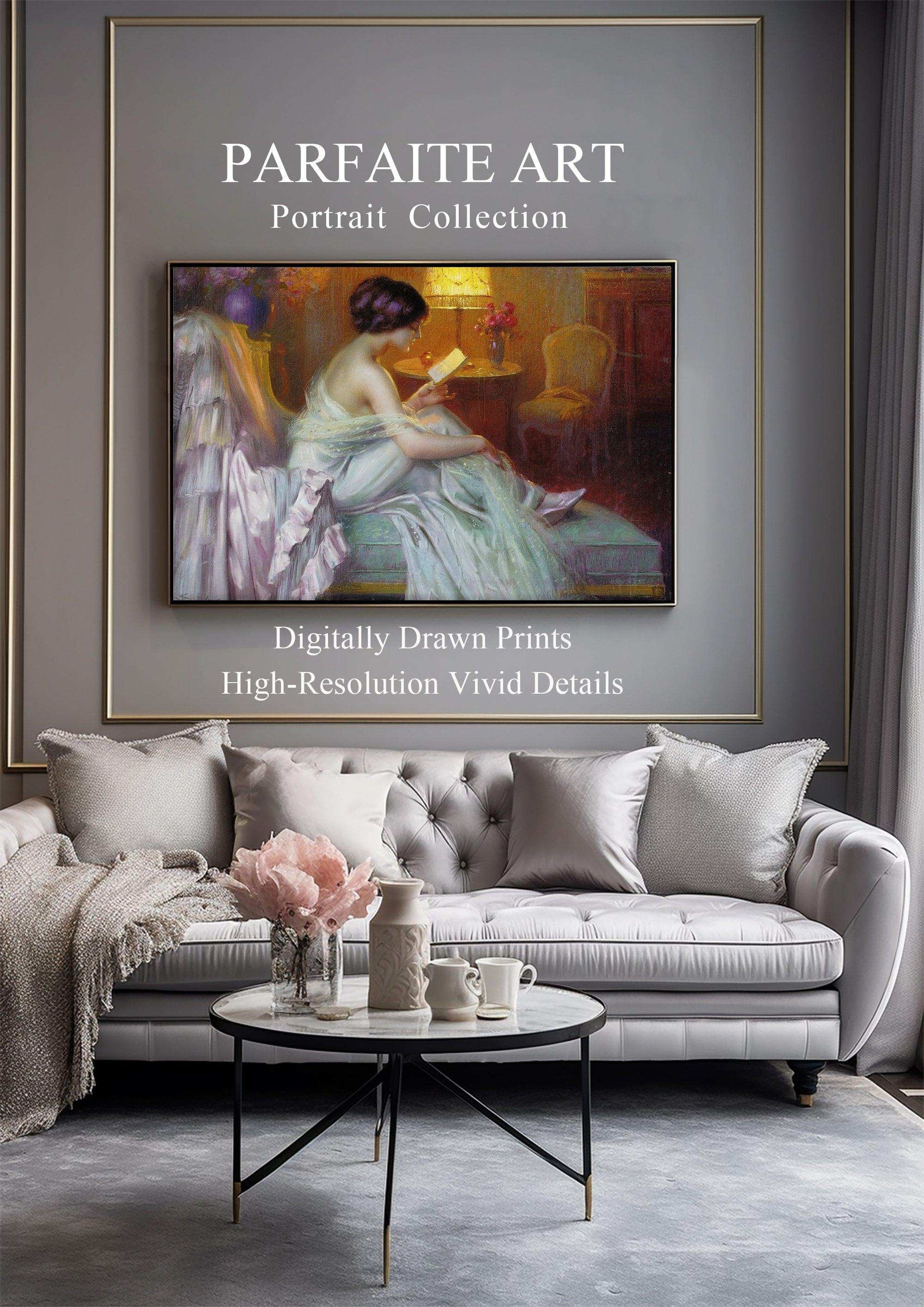 Romanticism,Wall Art,Canvas Print,Framed RC 10 - ParfaiteArt