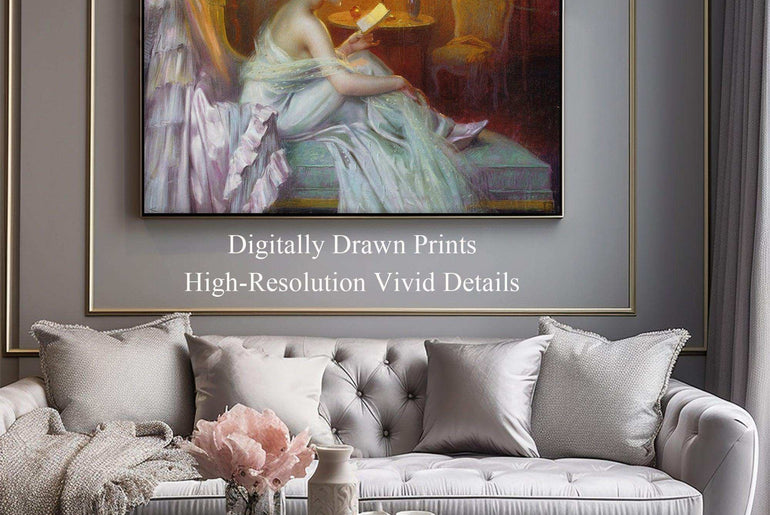 Romanticism,Wall Art,Canvas Print,Framed RC 10 - ParfaiteArt