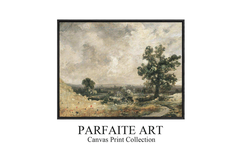 Vintage Giclée Landscape Art Prints ，Iconic Impressionist & Art Deco Inspired Wall Decor #65 Black