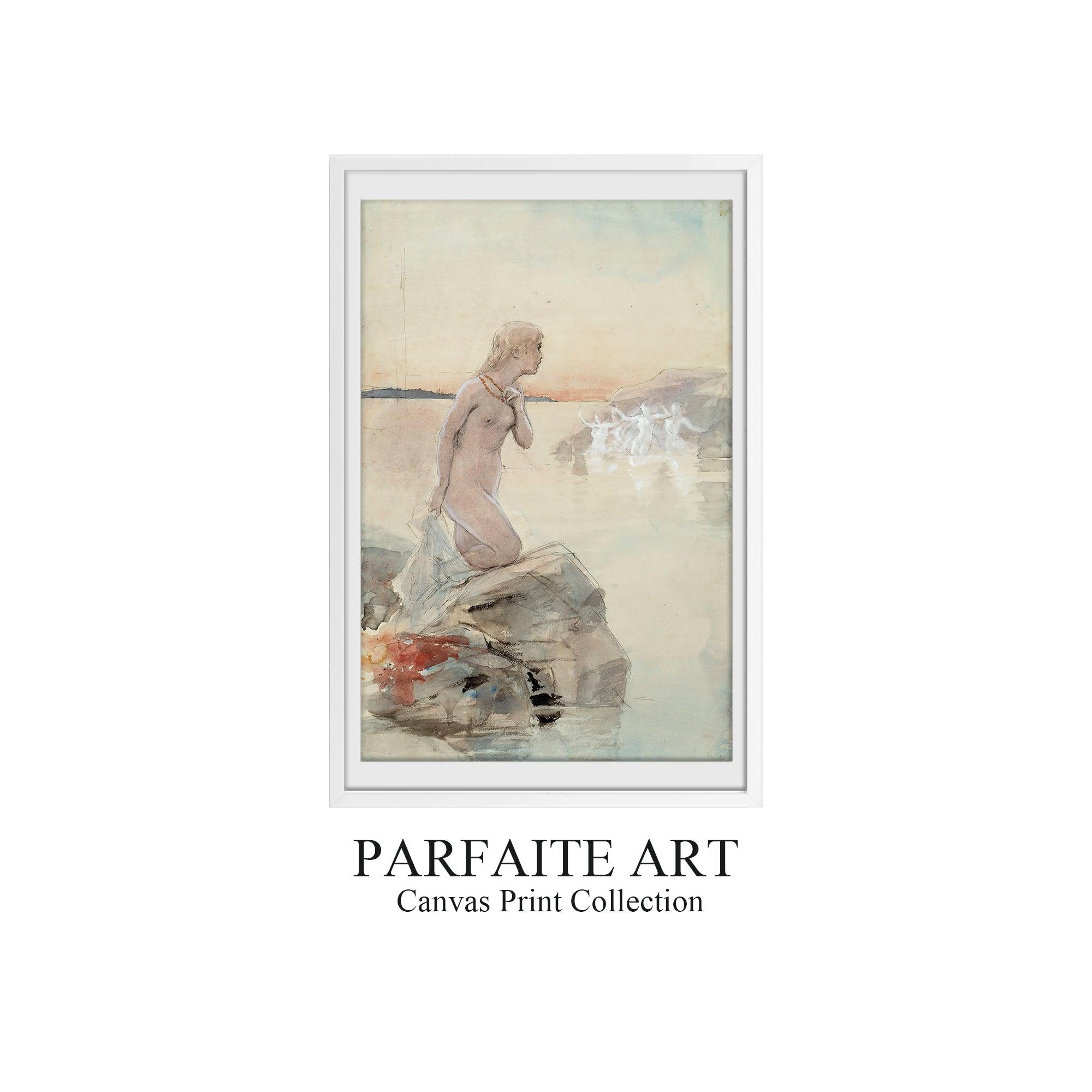 Symbolism,Watercolor,Wall Art,Framed Fine Art Paper SF 1 - ParfaiteArt