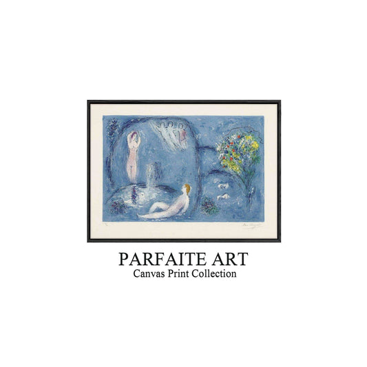 Primitivism,Watercolor,Wall Art,Fine Art Paper Print PF 7 - ParfaiteArt